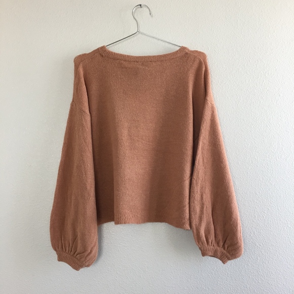 Blouson Sleeve Sweater - DESERT SAND - Picture 5 of 5